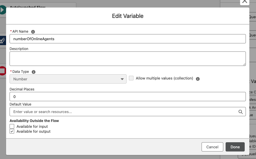 Store Output Variables