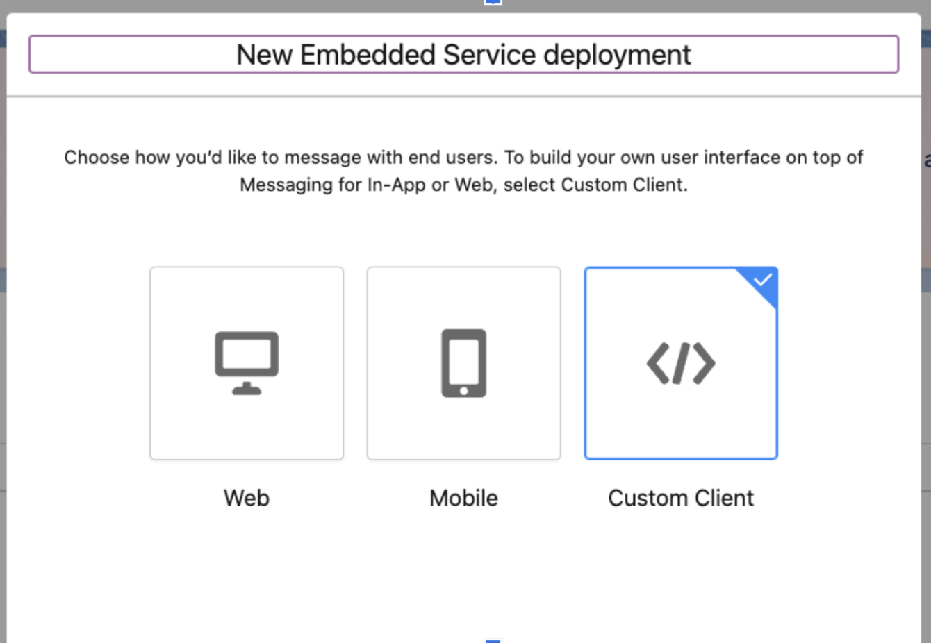 Service deployment