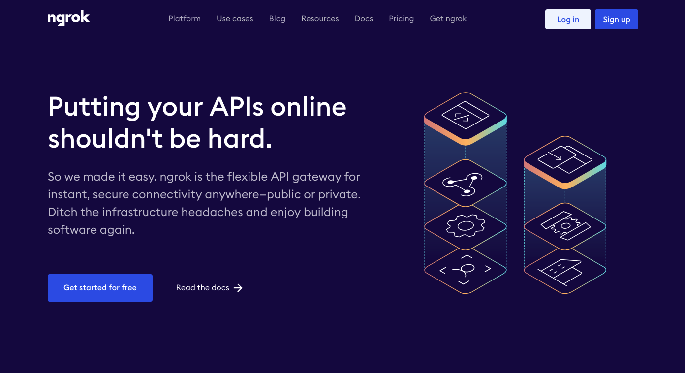 Ngrok homepage