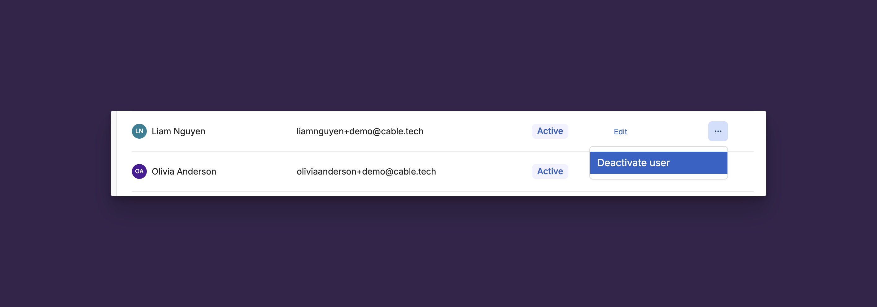 Self-Serve User Deactivation