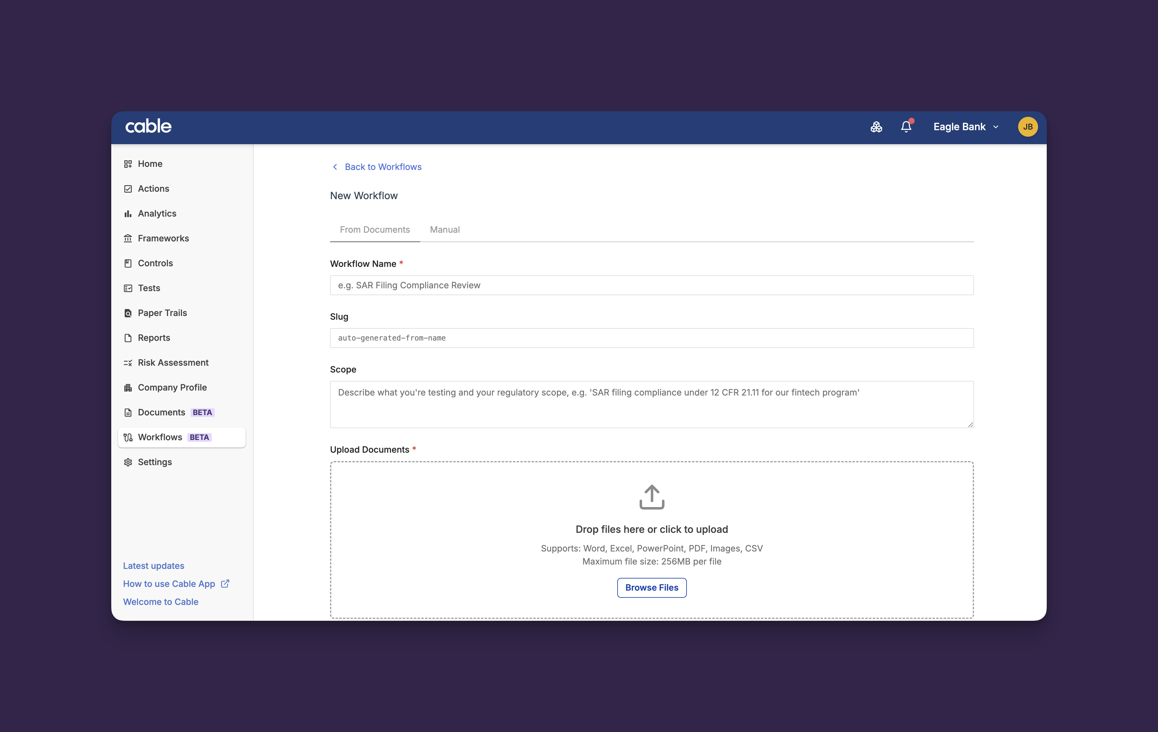 Document-Driven Workflow Creation