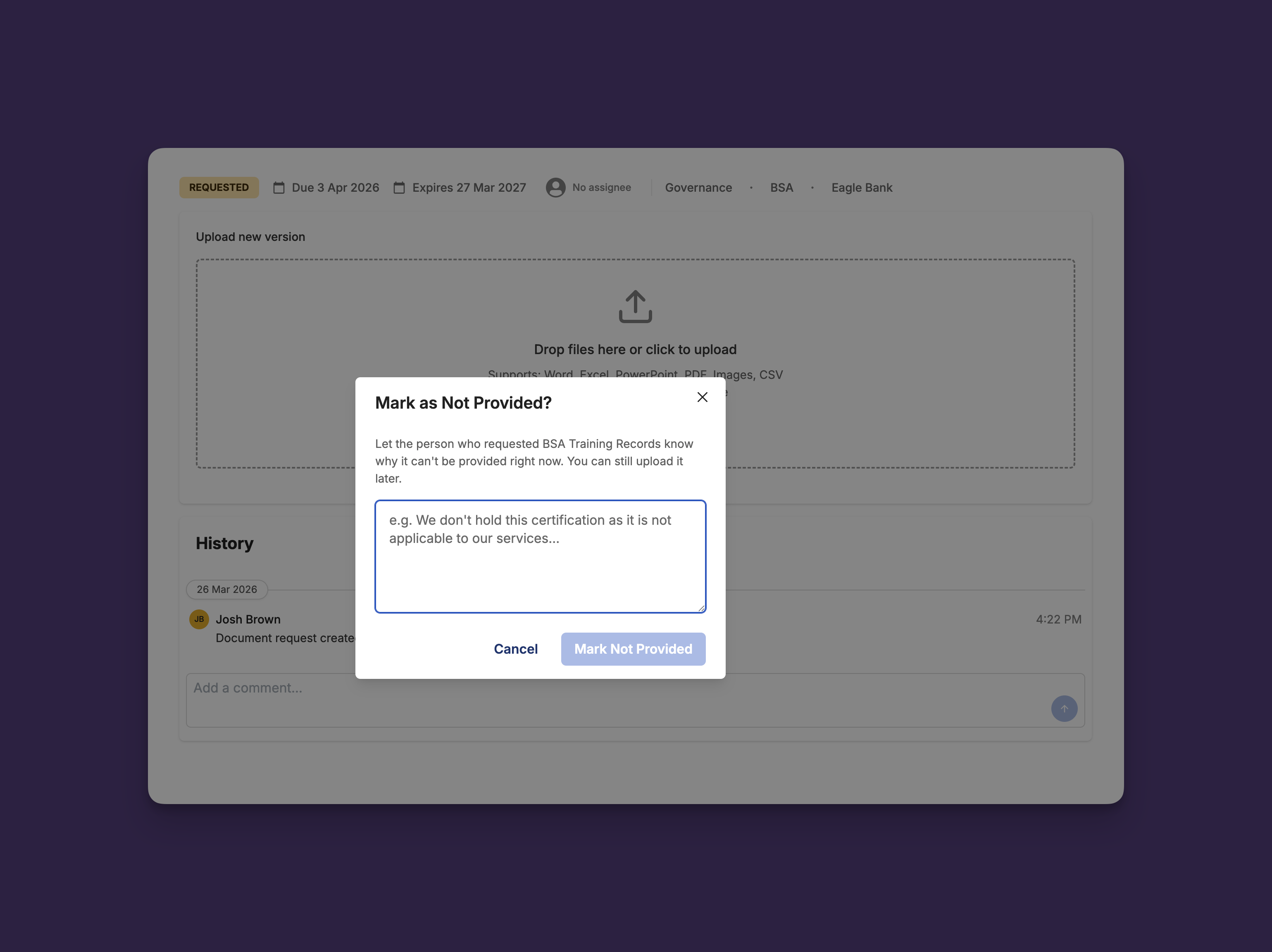 Document Request Flow