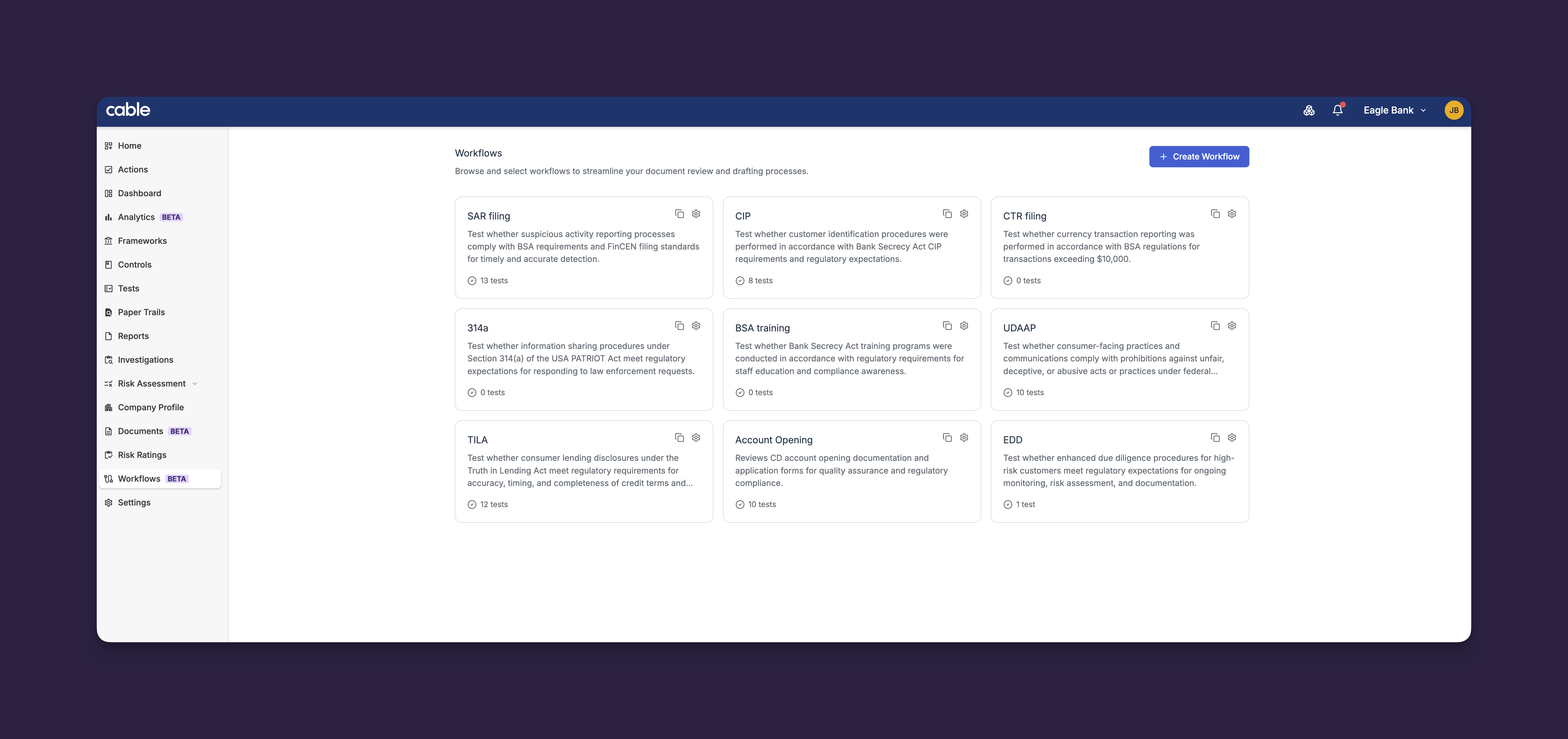 Workflows