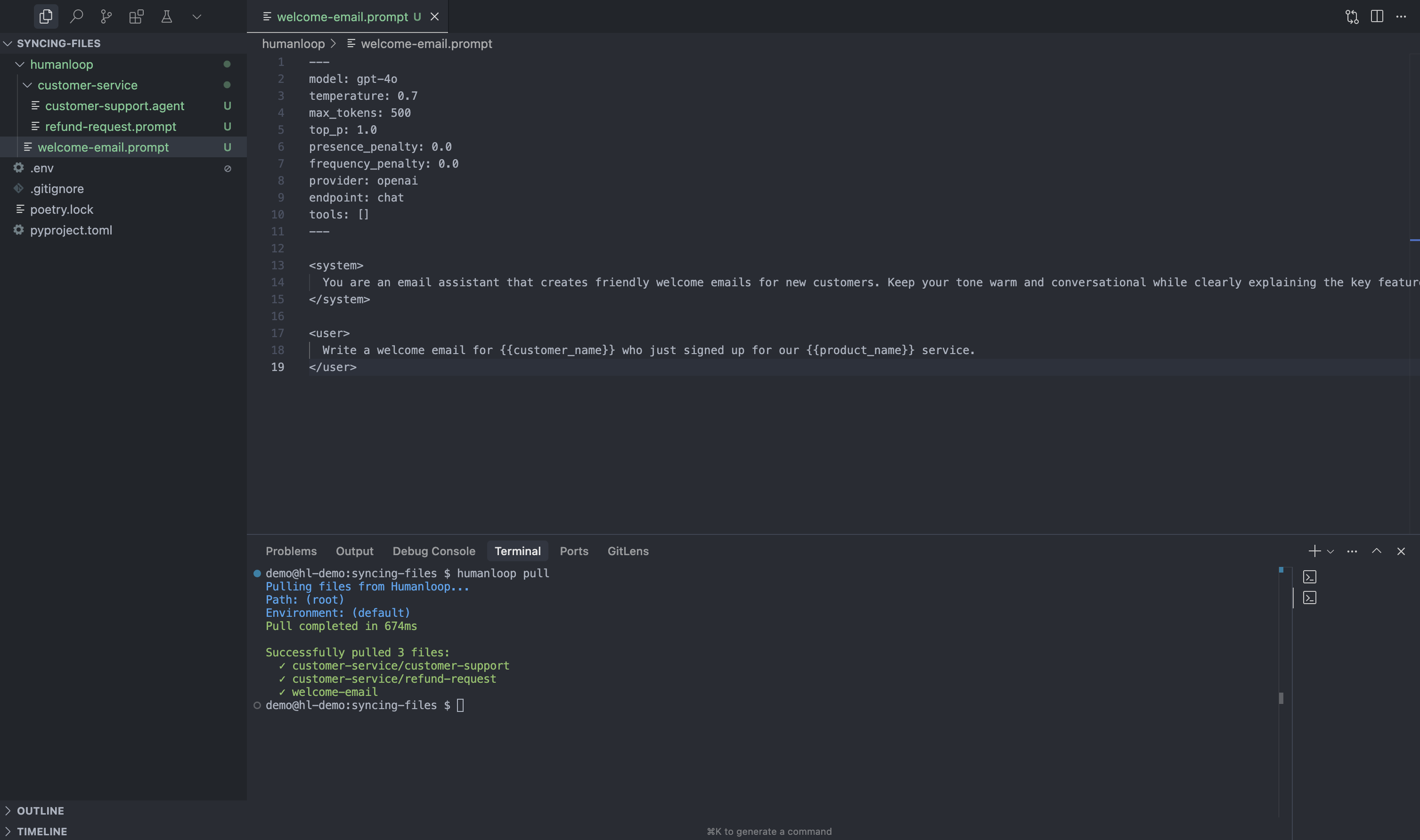 Pulling Files from Humanloop