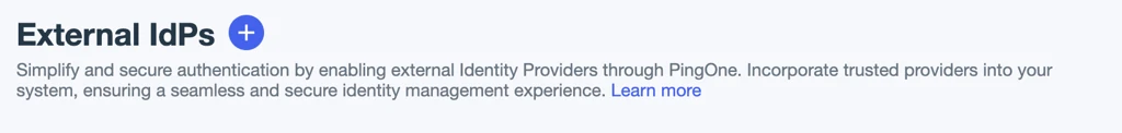 Select the blue plus sign to add a provider