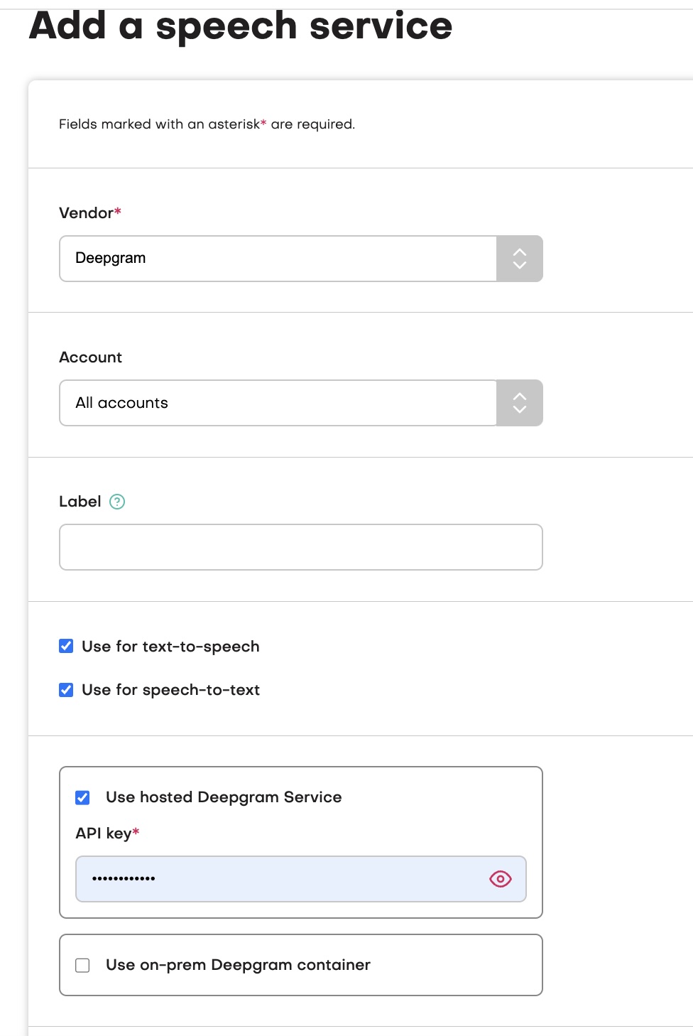 adding speech