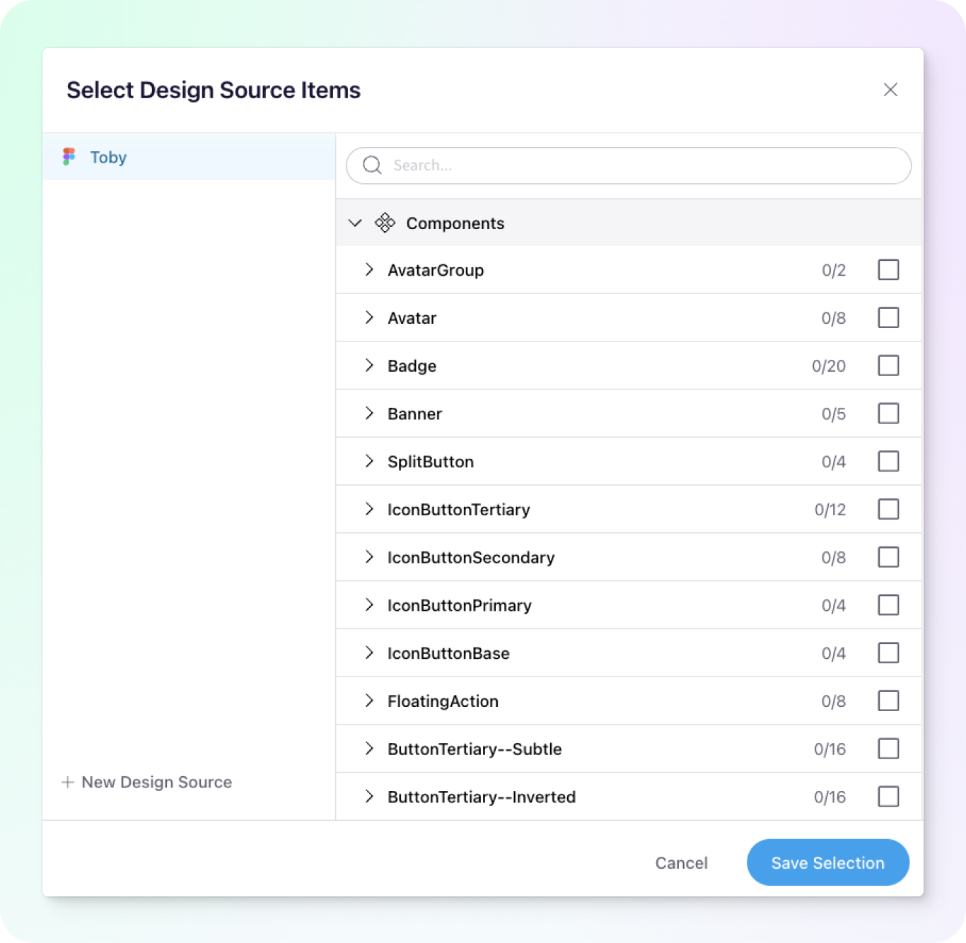 Design source tile selection