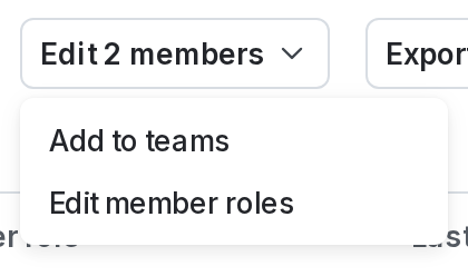 The "Edit member roles" option