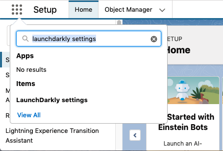 The search bar in the App Launcher.