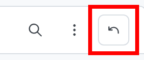 A targeting rule's "undo arrow" button called out.