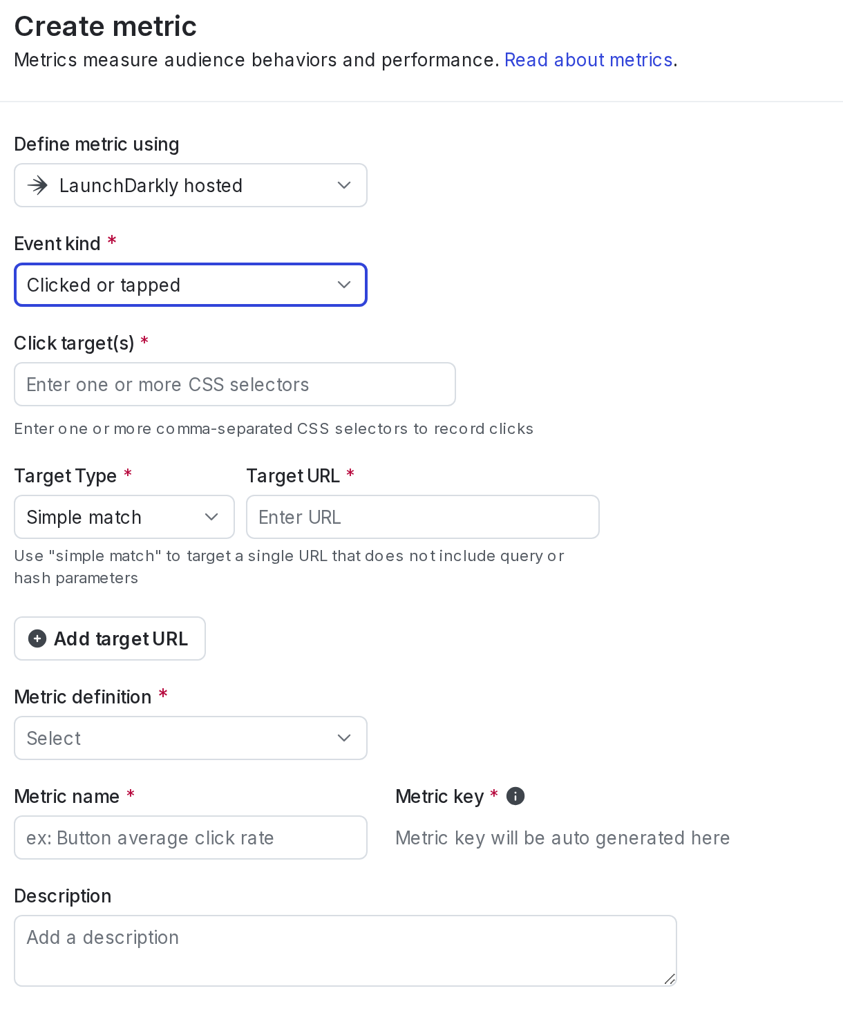 A clicked or tapped conversion metric.