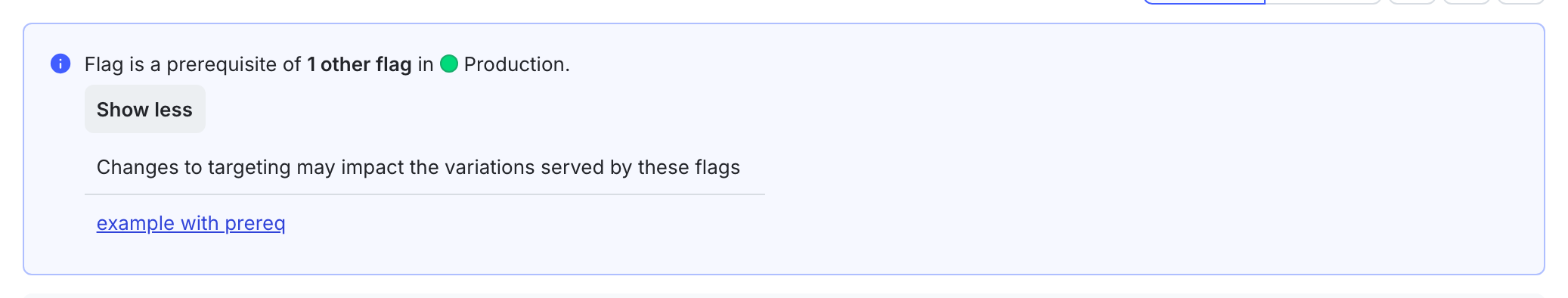 The dependent flag section of a flag.