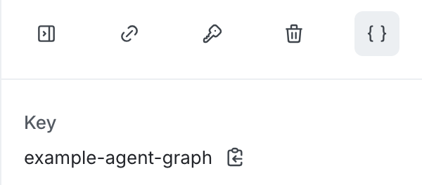 The agent graph key in the graph details panel.