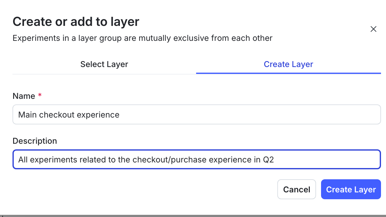Creating a new layer.