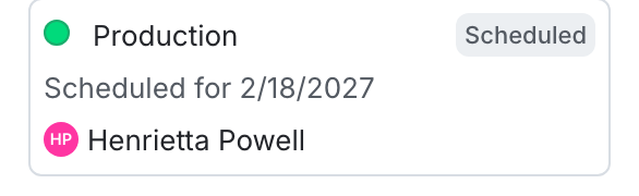 The "Pending changes" section of a flag.