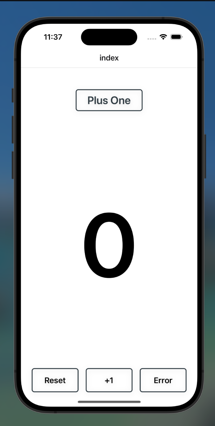 Final result of PlusOne app.