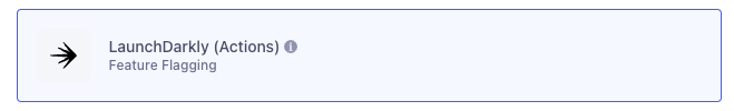 The LaunchDarkly (Actions) listing in the Twilio Segment Destination catalog.