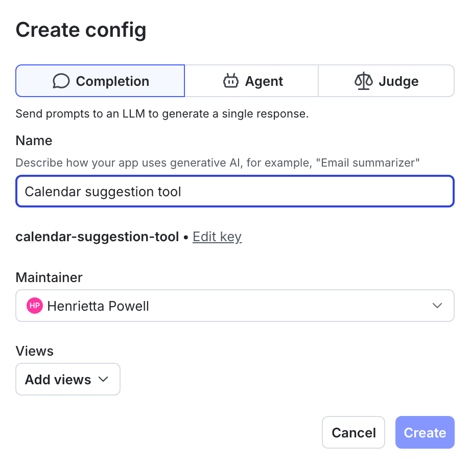 AgentControl config mode selection