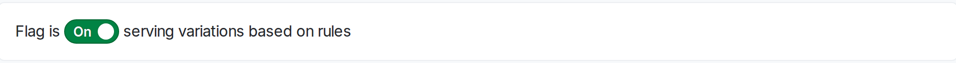 The flag toggle on the targeting tab.