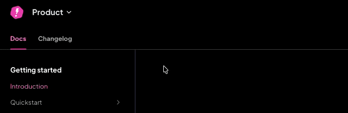 Product switcher