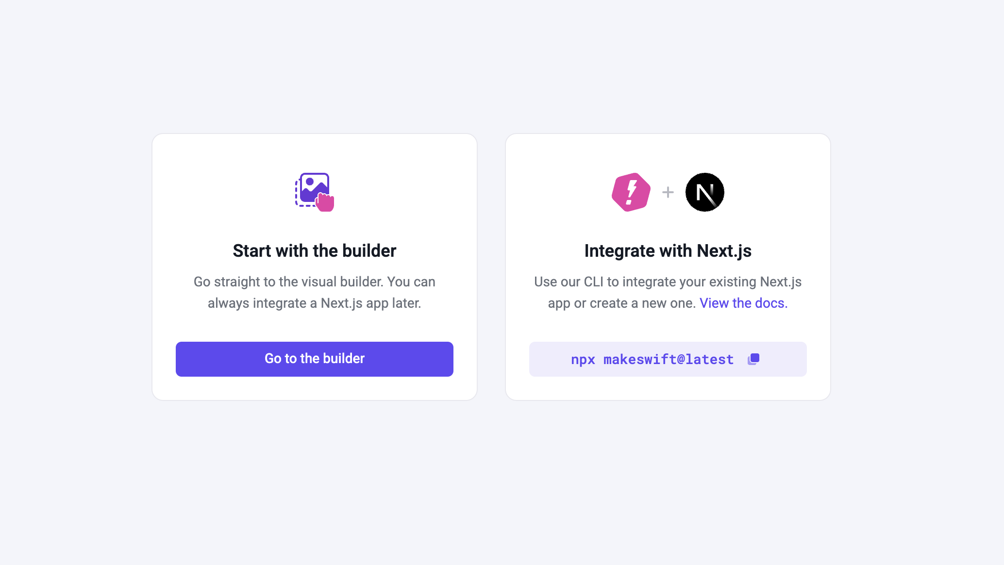 hosting options
