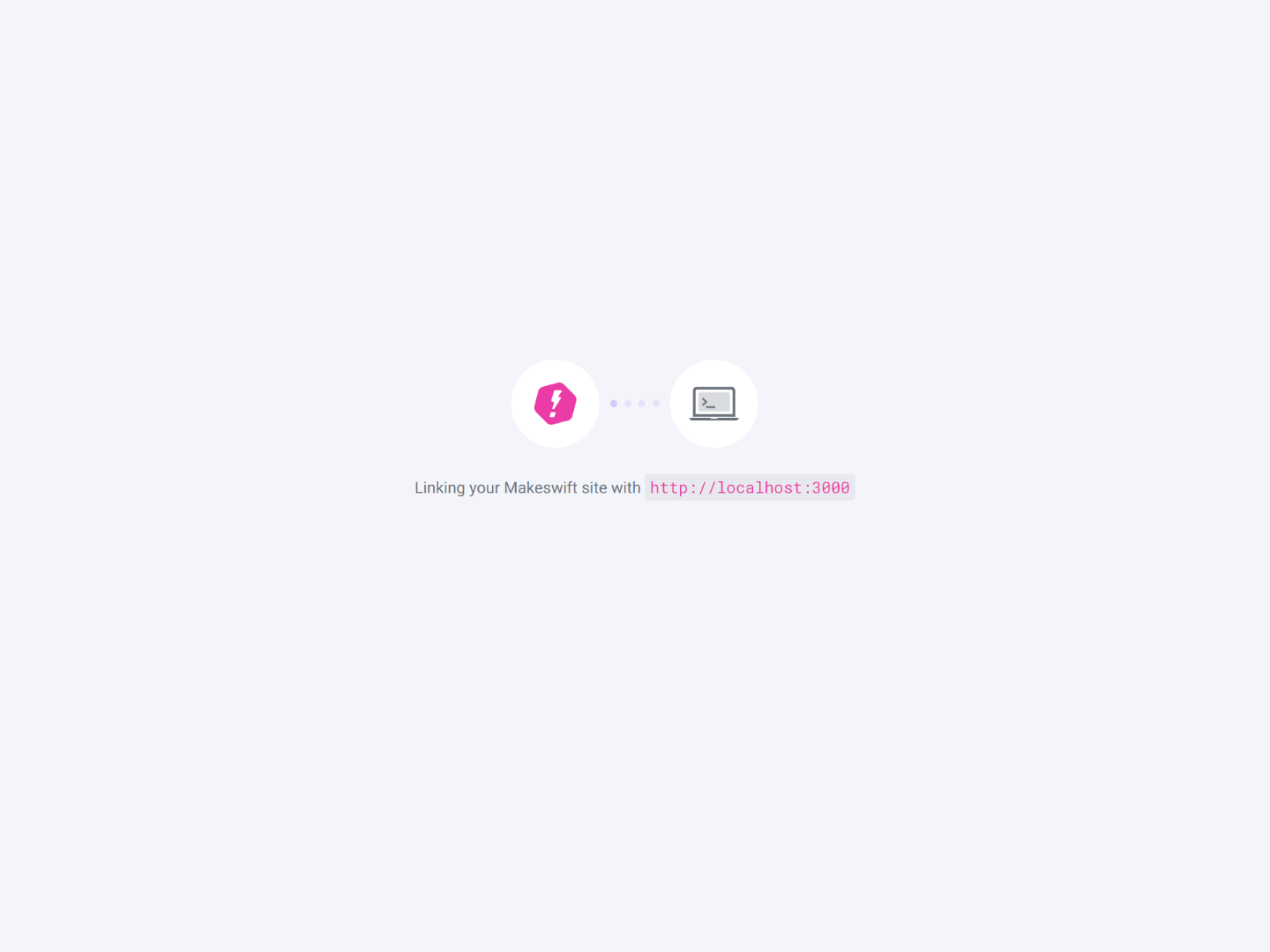 Screenshot of linking page