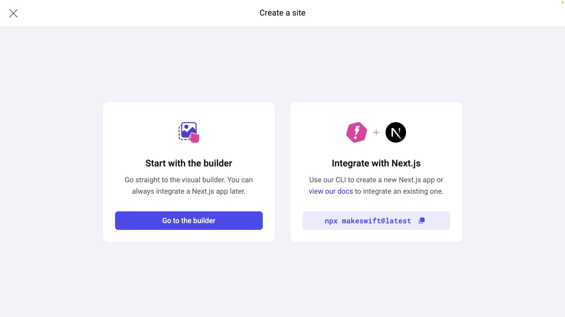 create a site