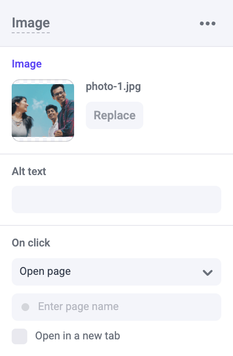 Image panels in Makeswift