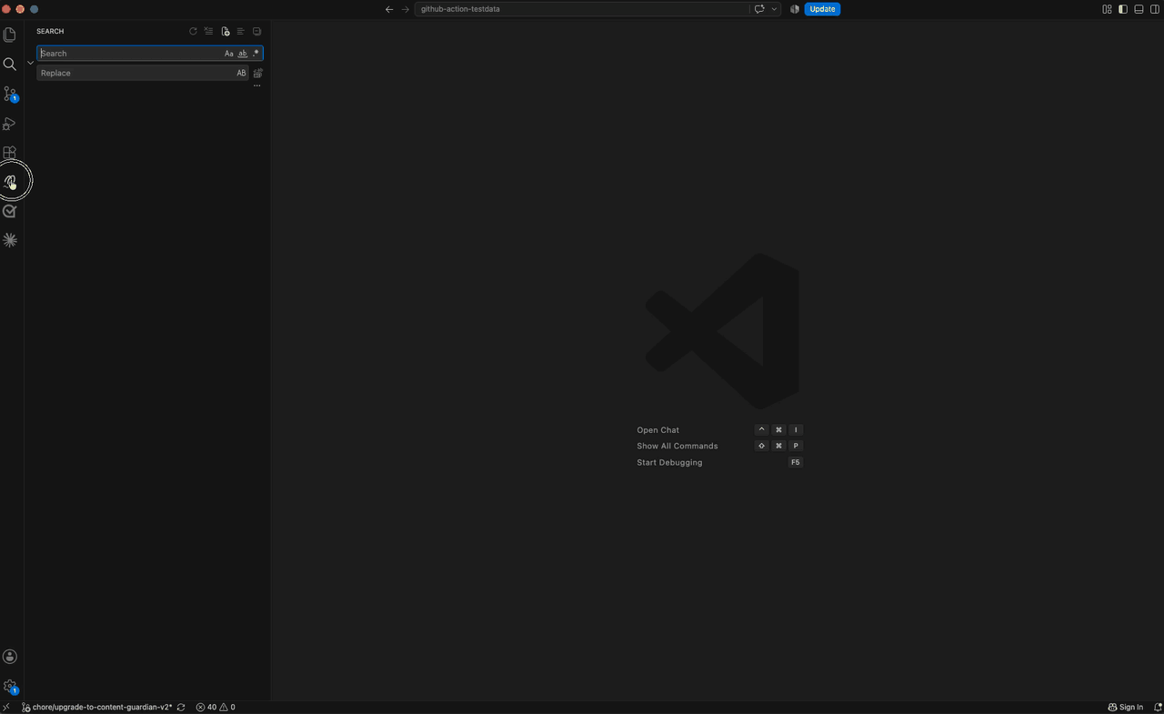 An animation of the Markup AI Lint Folder Scanner in the VS Code sidebar: the workspace's supported files are listed under their DITA, HTML, markdown, and text folders; files are ticked and checked in batches; a score badge appears beside each one as its check finishes; a MarkupAI Check Complete notification offers View Details and Show Findings; and the run ends with the Findings panel grouping the four checked files and their issue counts.