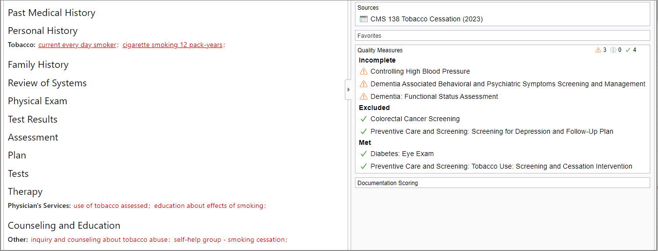 Tobacco Cessation Measure Complete