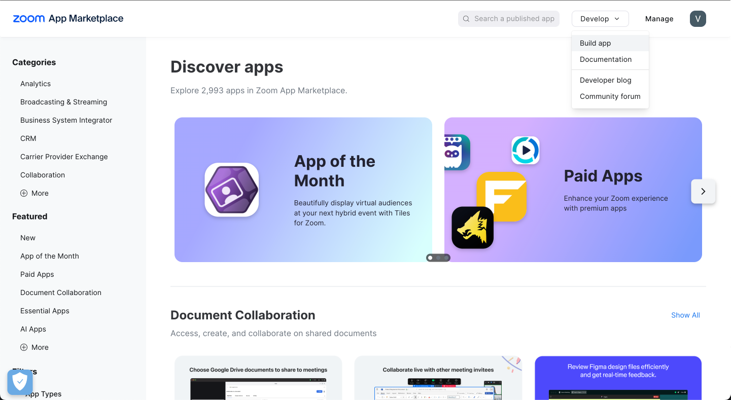 Zoom App Marketplace