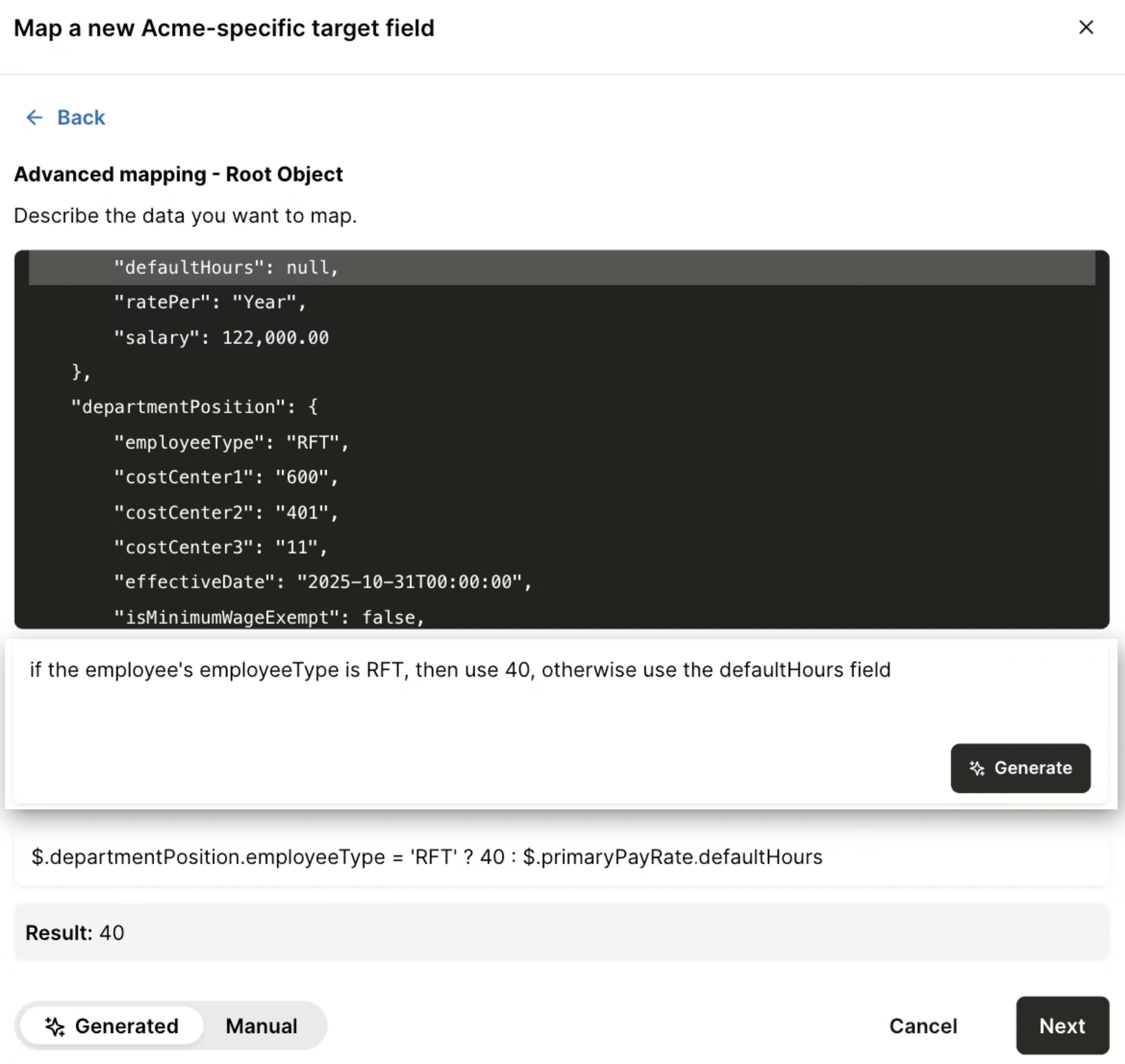 AI data transformations AI data transformations interface