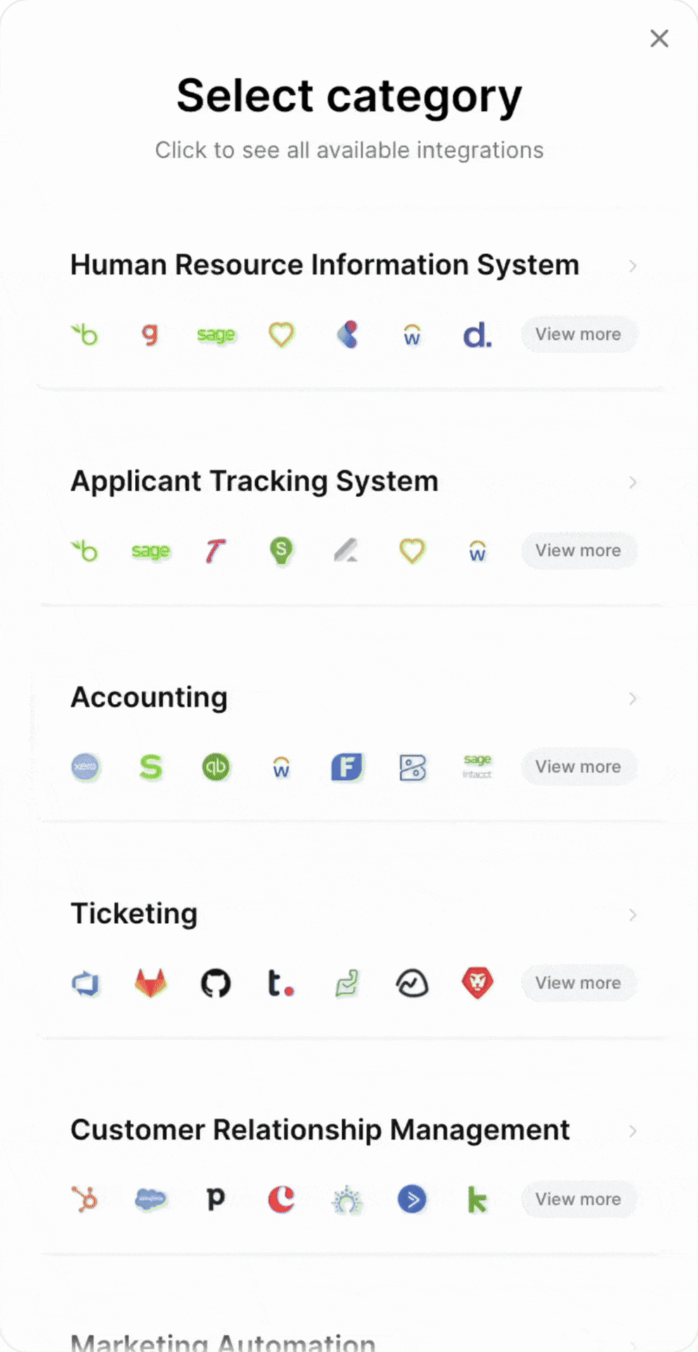 Preview of Merge Link component