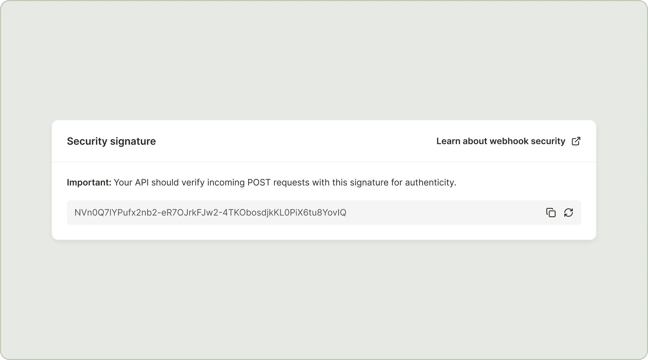 Webhook Security