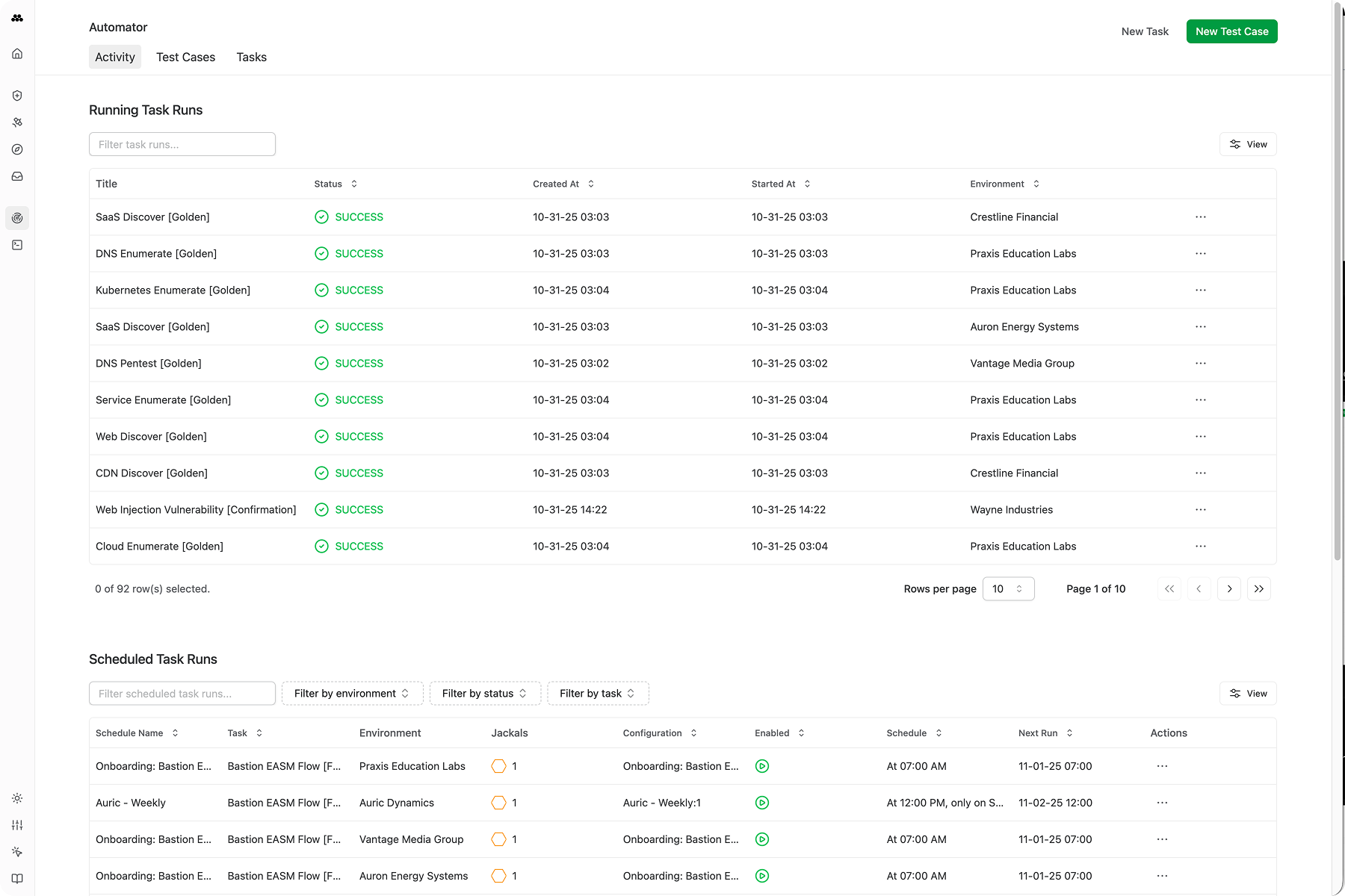 Automator activity