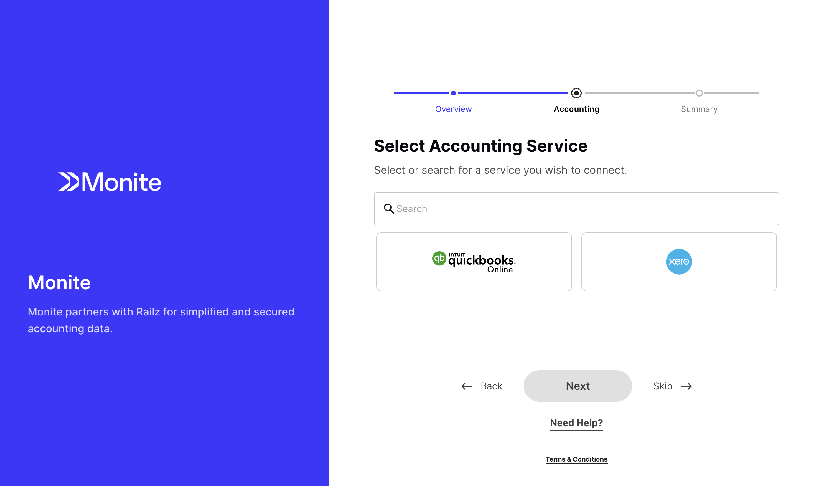 Authorization page