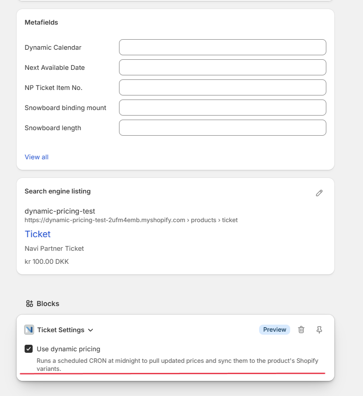 Use Dynamic Pricing block