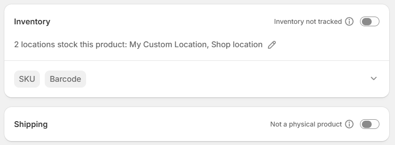Product configuration