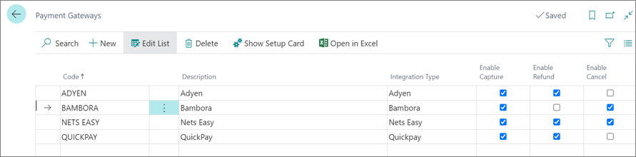 Payment Gateway List