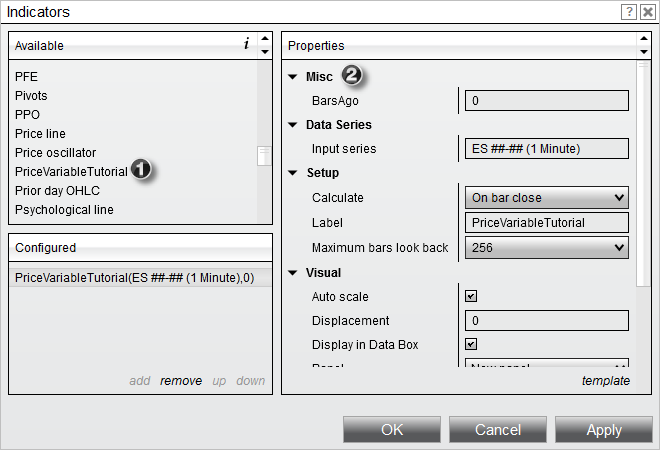 PriceVariableTutorialUsing2