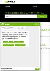Networking Support Chat Interface