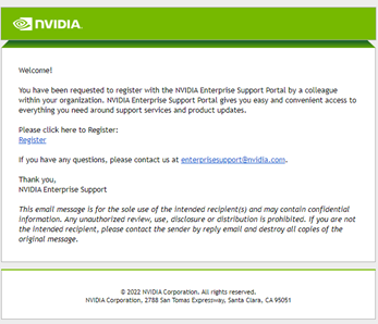 Enterprise Support Portal Register User Request Form