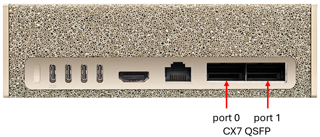 DGX Spark CX7 QSFP Ports