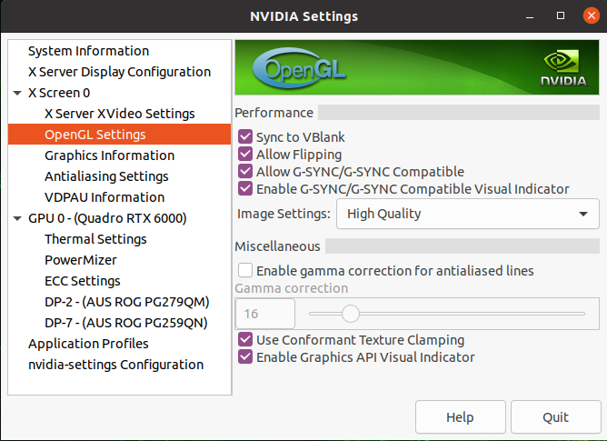 Enable Visual Indicator for the current display