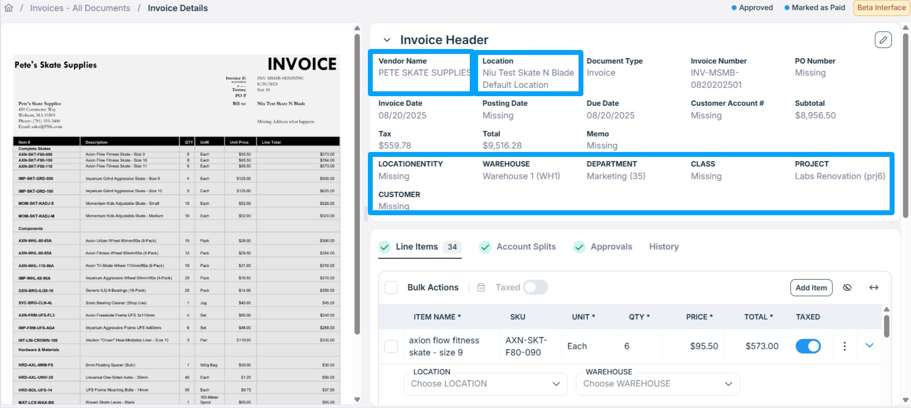 How entities appear in Ottimate Entity UI Illustration
