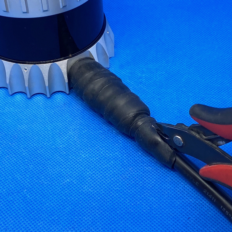 Removal of self-vulcanizing tape (Start)