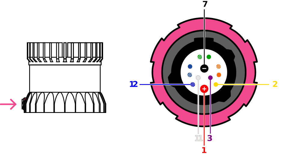 Type 4 (1000BASE-T1) pinout diagram