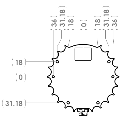 OSDome sensor mechanical drawing, view 1