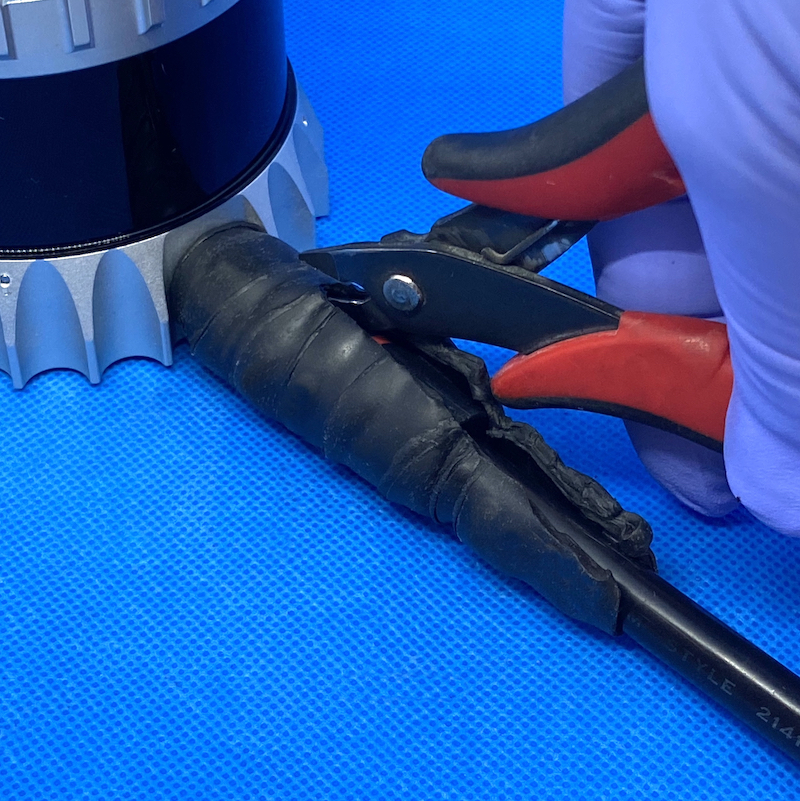 Removal of self-vulcanizing tape (Finish)