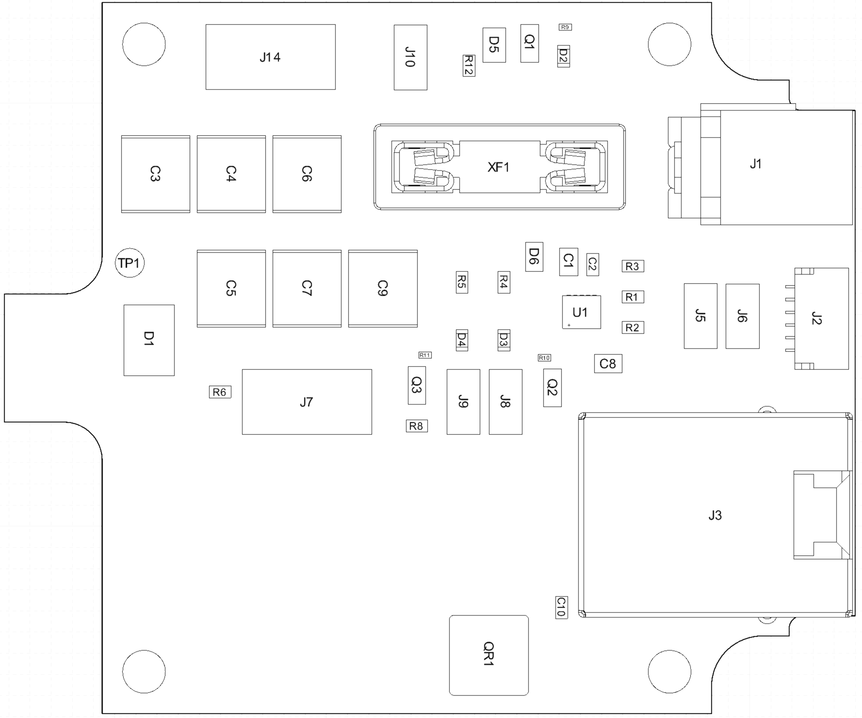 Modular Interface Box Connection Diagram (PCBA PN- 830-103125)